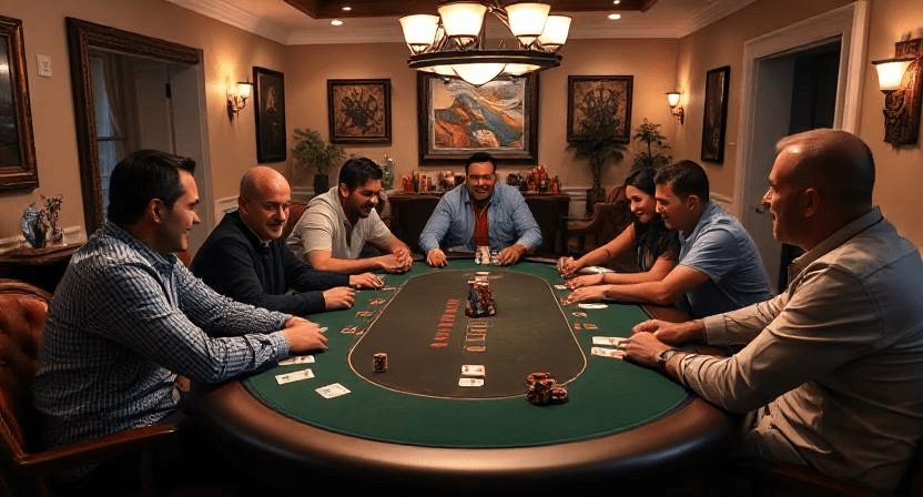 Luxury poker table